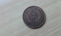 Argentina 2 centavos 1888 rare issue