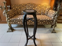 Baroque pedestal with marble slab