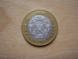 Mexico 10 pesos 1993 n$ silver middle