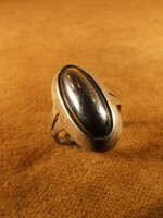 Silver ring with hematite (050501)