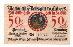 50 Pfennig 1921 emergency money Germany