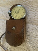Excelsior park stop watch in a beautiful leather case
