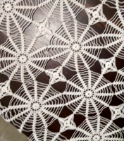 Antique lace tablecloth