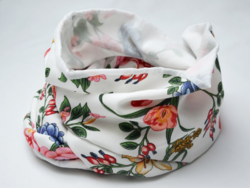 Colorful floral spring women's round scarf / scarf