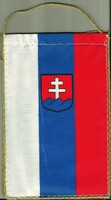 Table flag = Slovakia (textile, 14.5 x 23.5 cm, double-sided)