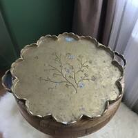 Old marked massive copper tray from 1950
