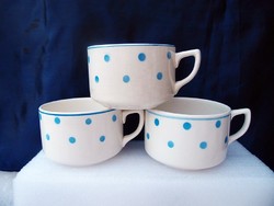 3 granite tea cups