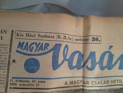 1949 augusztus 21. Magyar Vasárnap A magyar család hetilapja