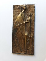 Erwin huber bronze plaque