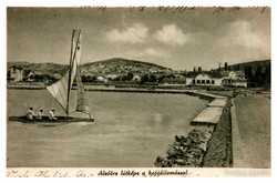 Alsóörs, Alsóörs látképe a hajóállomással. képeslap 1931