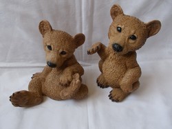 Lifelike, special, unique Italian teddy bear figure 2 pcs, suitable pieces for collection (1992 castagna)