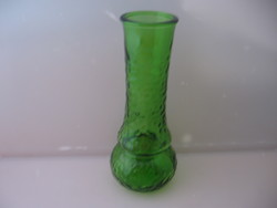 Retro green glass vase