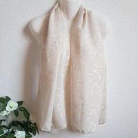 Wedding scarf23 - ecru embroidered muslin scarf, shawl, stole