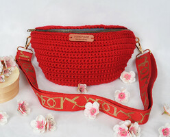 Red belt bag