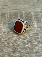 Antique silver seal ring