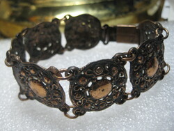 Bracelet made of red copper, a showy piece