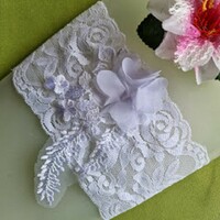 Wedding hak61 - 10cm 3d floral snow white lace garter, thigh lace