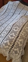 Large hand crocheted bedspread