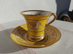 CSEH ALT WIEN biedermeyer gyűjtői csésze és alj, XIX. szd.