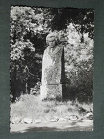 Postcard, Marton Fair, detail of Beethoven's statue