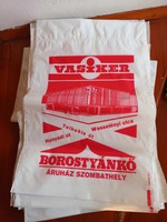 Vintage amber stone store Szombathely vasiker plastic bag - waiting bag orig
