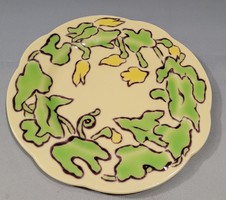 Rare! József plate from Zsolnay, Rippl-Róna, for Count Andrássy Tivadar's dining room from 1970