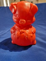 Retro plastic red pig bushing