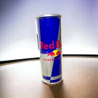 Retro, loft design Red Bull asztali reklám világító doboz