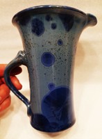 Marked crystal glazed ceramic jug / vase / jug vase