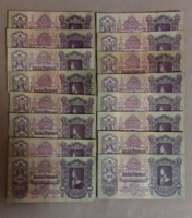 100 pengő 16.db LOT 1930.