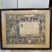 1895 stone carving certificate