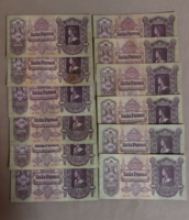 100 Pengő 12. Piece lot 1930.