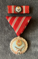 Service merit medal with miniature