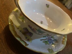 Herend Victoria pattern large tea cup with coaster for sale!