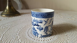 English Wedgwood willow pattern, porcelain mug