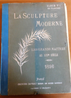 Antique, 1896 French album with 150 pieces of art - sculpture (la sculpture moderne)