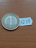 Turkey 1 lira 2009 bimetal 1217