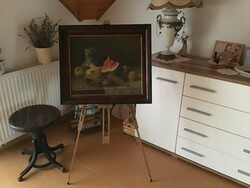 Sándor Nándory: still life, oil on canvas, marked, framed