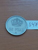 Spanish 25 pesetas 1983 m. Juan Carlos I, Cuni, 547