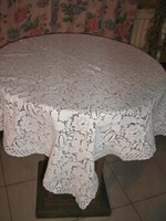 Beautiful floral lace tablecloth