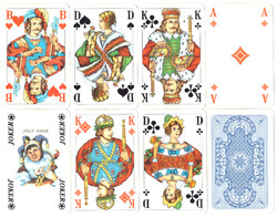 159. French card 50 cards + 3 jokers Berlin card picture karo spielkarten stuttgart around 1980