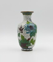 Cloisonne compartment enamel vase