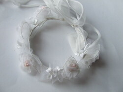 Older Small, Tiny, Mini Bridesmaid Headpiece, Bridal Wreath, Myrtle, Tiara