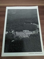 Mátra,légifotó, A mátraházi tüdőszanatórium, lap mérete: 16 cm x 11,5 cm