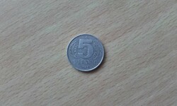 Germany (East Germany, GDR) 5 pfennig 1968 a