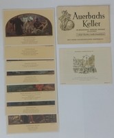 Auerbachs keller cellar - history booklet / 7 postcards for sale