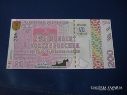 Frankenberg / Germany 200 volksgroschen 2018! Rare fantasy paper money! Ouch!