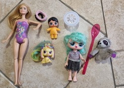 Original mattel barbie doll, disney, ty toy plush, toy package 1.