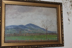 Antique signed painting 594