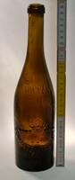 "Ripper Egyesült Budapesti Serkiviteli Társulat Védjegy" szalagos koronás barna sörösüveg (2934)